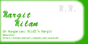 margit milan business card